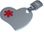 Medical Alert Symbol Heart Key Chain