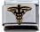 Medical Caduseus Italian Charm