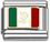Mexican Flag Italian Charm