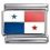 Panama Flag Italian Charm
