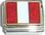 Peru Flag Italian Charm