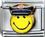 Policeman Smiley Face Italian Charm