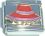 Red Hat with Wide Brim Italian Charm
