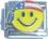 Smile Face with USA Bandana Italian Charm