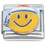 Smiley Face with France Bandana Italian Charm