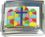 Stained Glass Cross - Mega Italian Charm