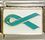 Teal Ribbon Italian Charm