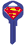 Uncut Printed House Key - Superman