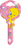 Uncut Printed House Key - Tweety with Rhinestone