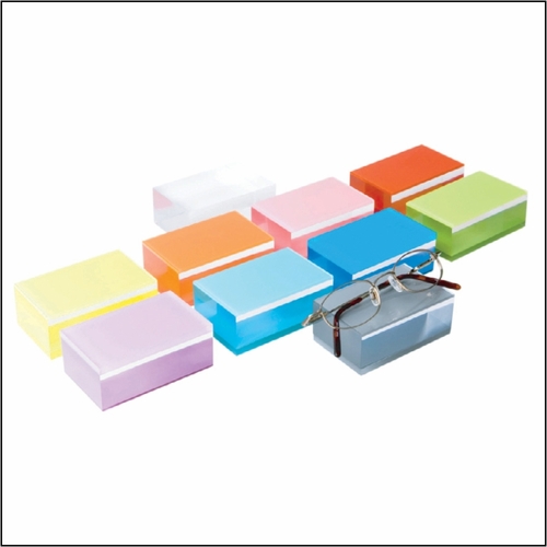 D7 Rectangular Shaped Optical Frame Displays in 10 Vibrant Colors