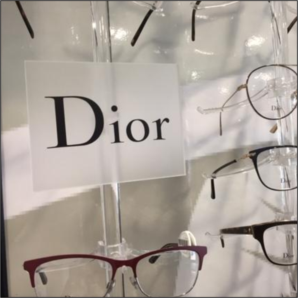 DWYR Acrylic Wall mount Eyewear & Optical Display Rod W/10, 12 or 14