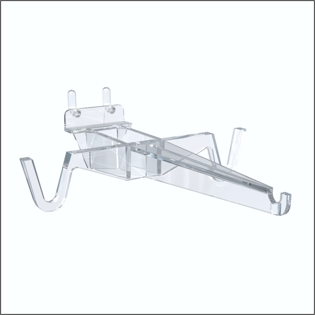 Open Eyeglass Sunglass Holder for Pegboard/Slatwall, 25Pack