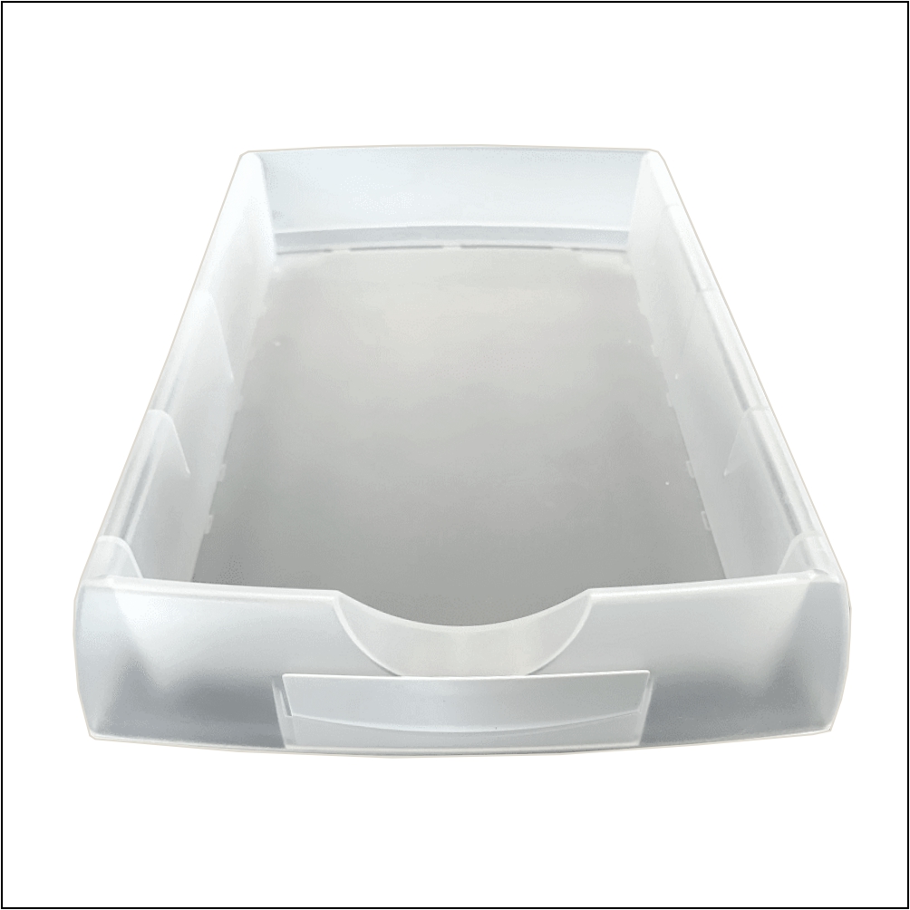 Plastic Optical Job Trays in Frosted White