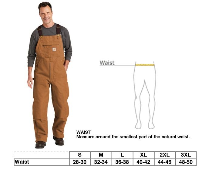 CARHARTT INSULATED BIB OVERALLS