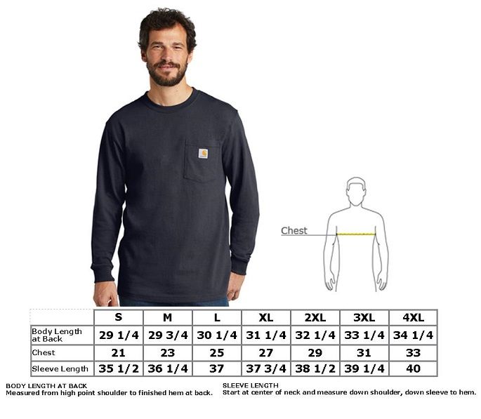 CARHARTT WORKWEAR POCKET LONG SLEEVE T-SHIRT