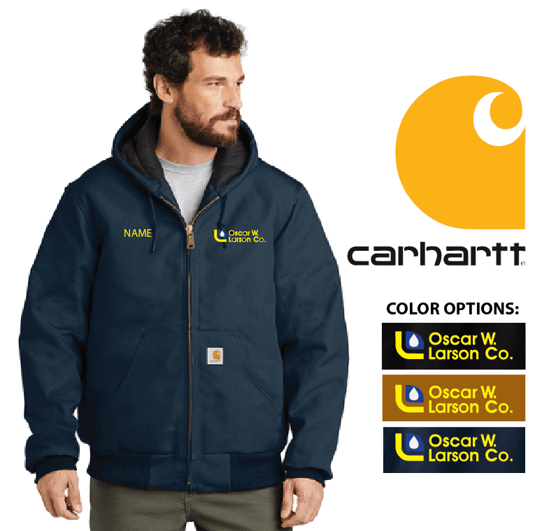 CARHARTT QUILT LINED HOODED DUCK JACKET