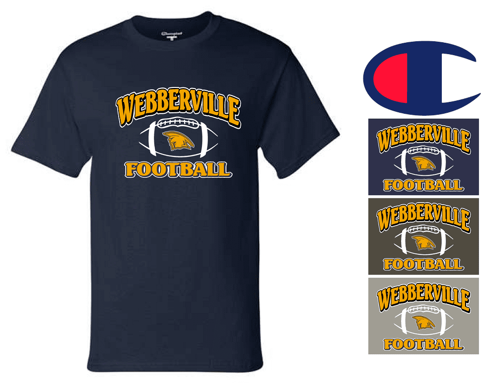 CHAMPION FOOTBALL TSHIRT ADULT ONLY