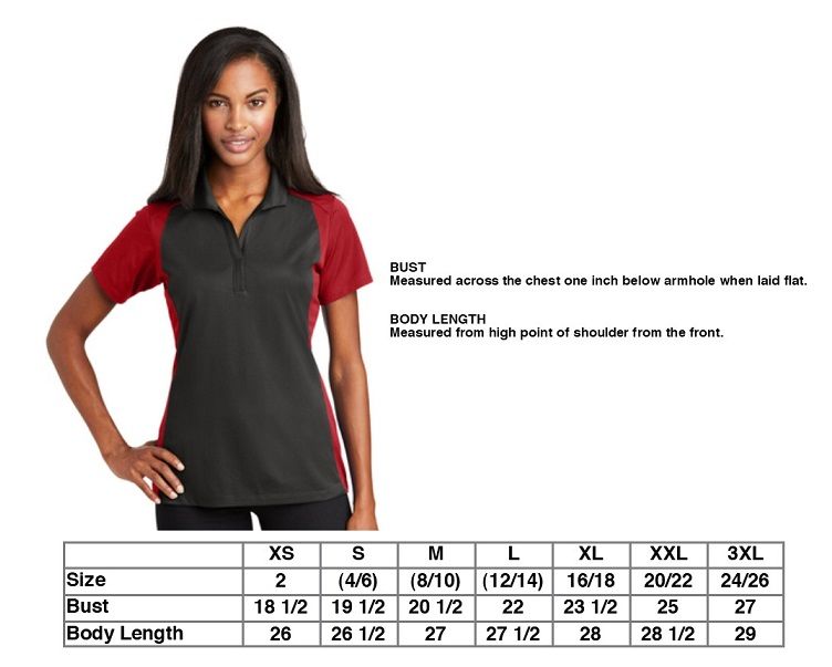 COLOR BLOCK POLO SHIRT - WOMEN'S SIZING