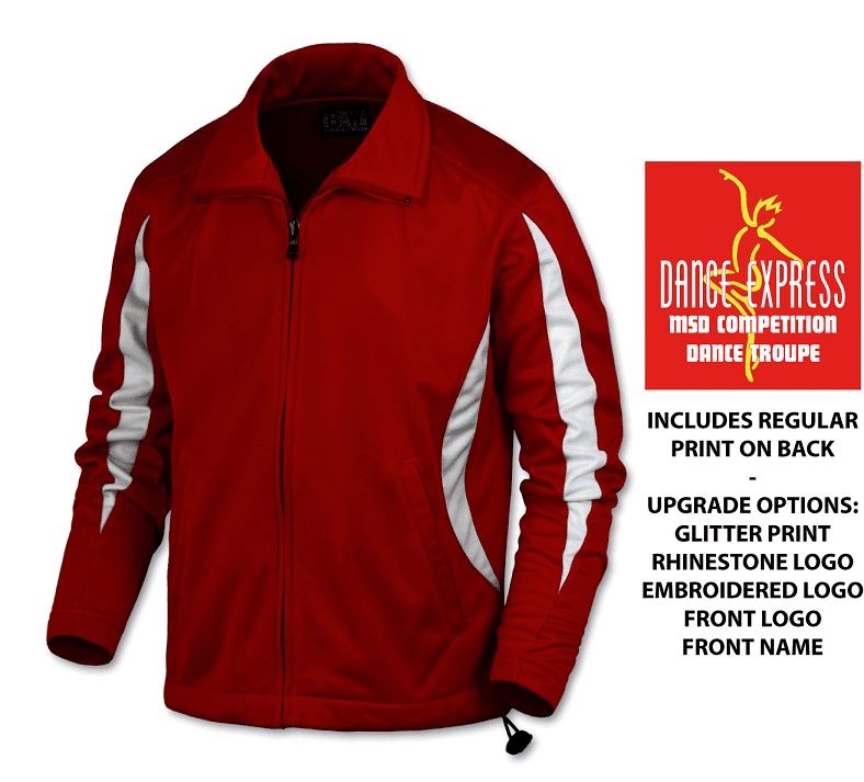 DANCE EXPRESS WARM UP JACKET ADULT & YOUTH