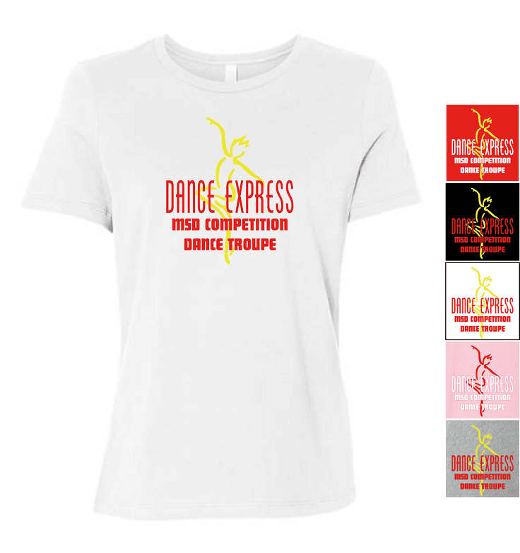 DANCE EXPRESS WOMEN'S CUT TSHIRT
