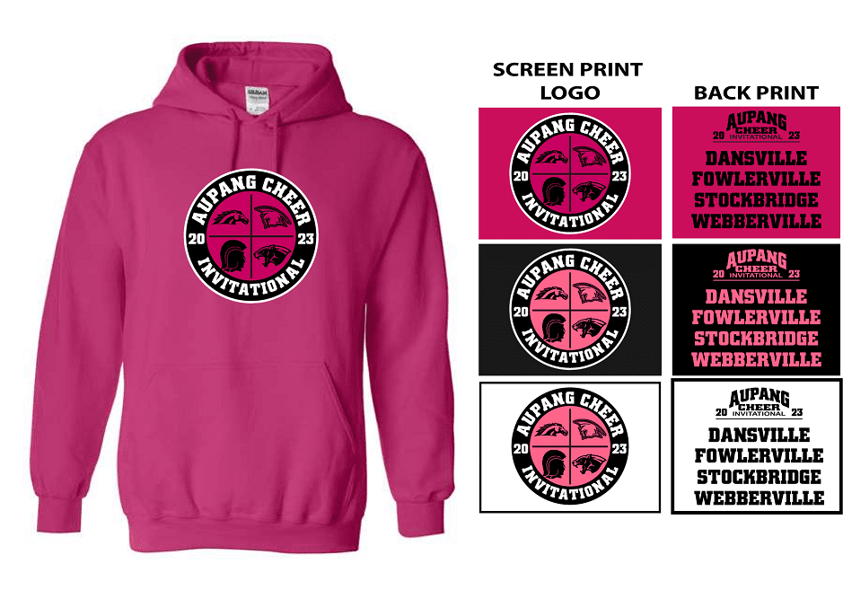 SCREEN PRINT HOODED SWEATSHIRT - ADULT & YOUTH