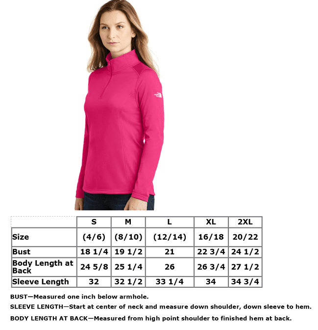 "THE NORTH FACE" TECH 1/4 ZIP WOMENS