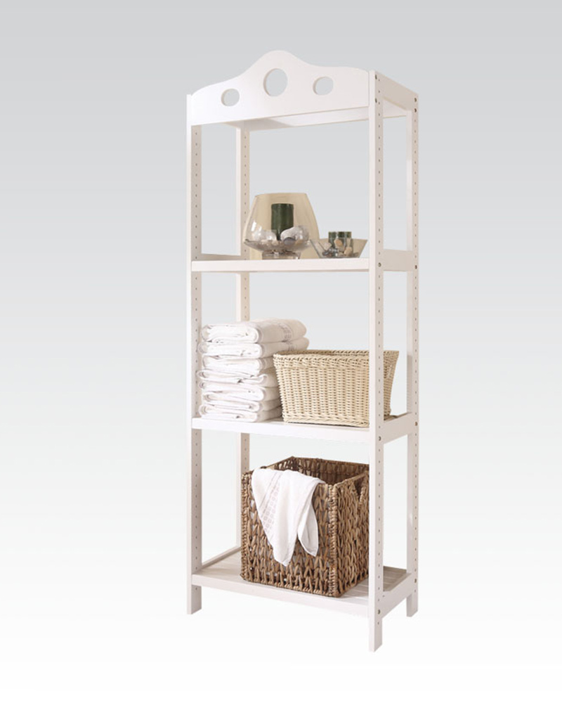 Acme Furniture White Bathroom Rack AC92098