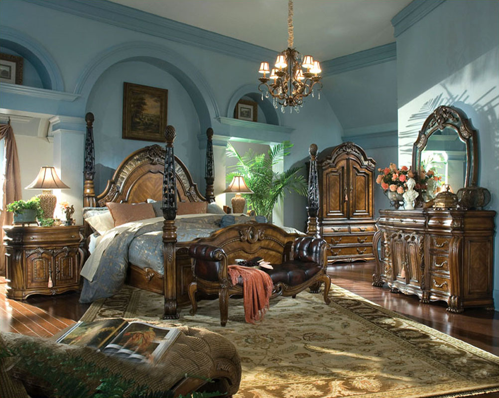 AICO Bedroom Set Oppulente in Sienna Spice AI67052