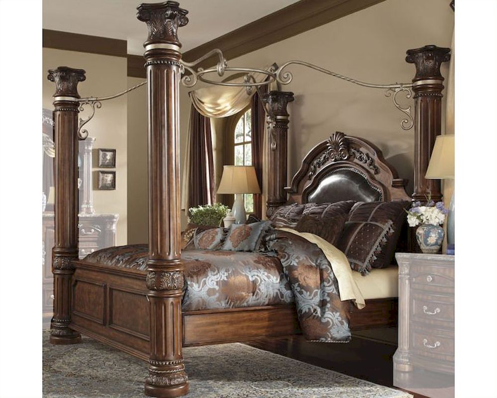 AICO Canopy Poster Bed Monte Carlo II AIN5301