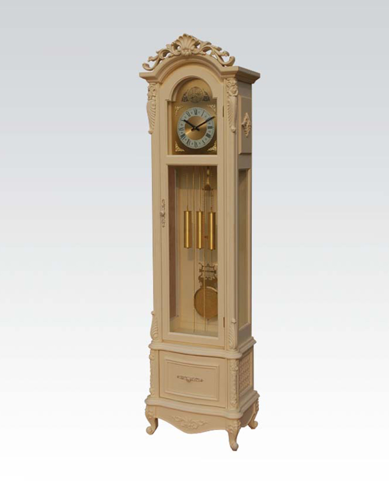 Antique White Grandfather Clock by Acme Furniture AC97080