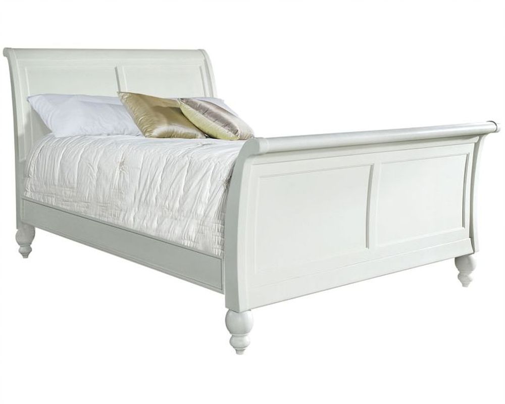 Aspenhome Sleigh Bed Cambridge in Eggshell ASICB500BEDEGG