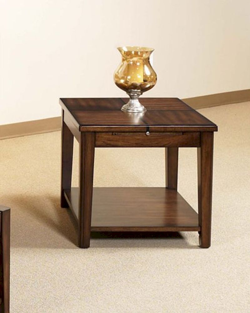 Cherry Finish End Table Davis by Somerton SO62502