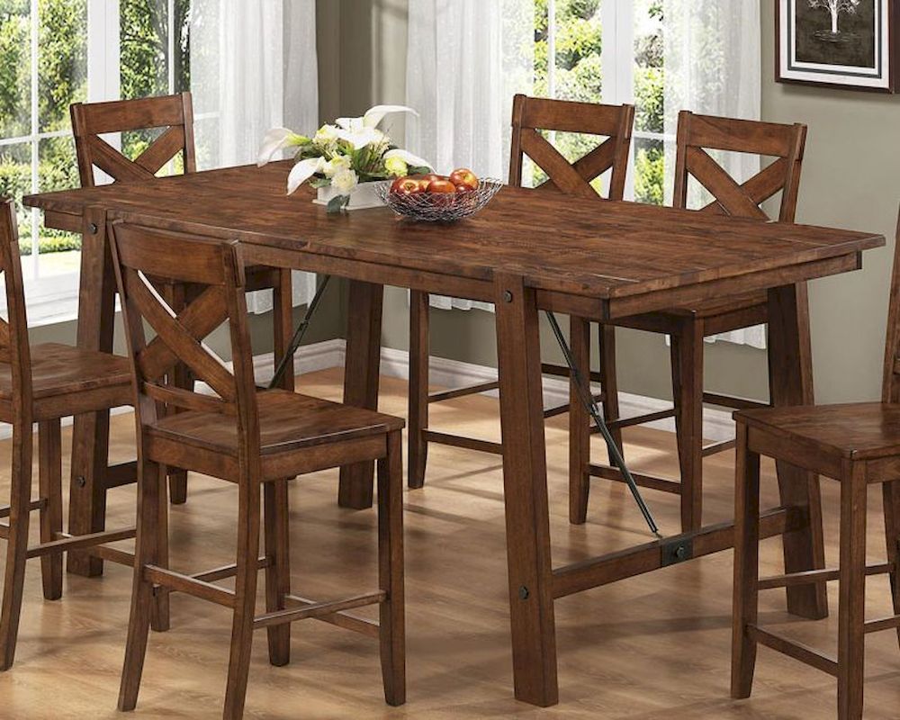Coaster Bar Height Table | Dewey 2-drawer Counter Height Table with ...