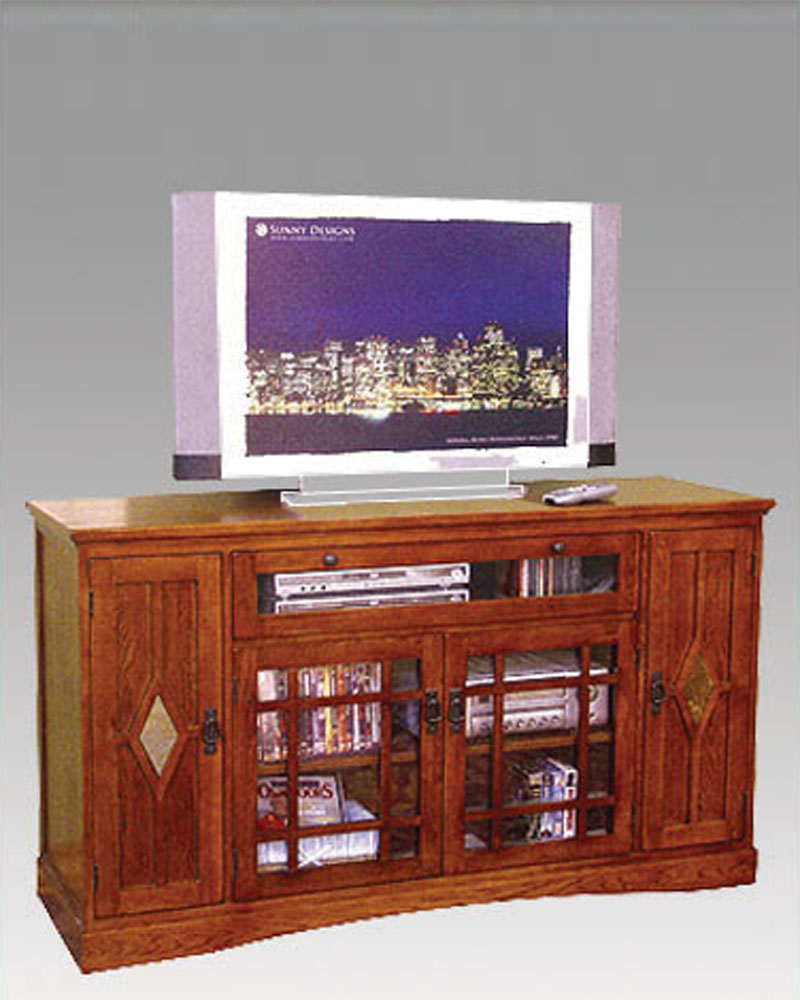 Distressed Mission Oak TV Console SU2731MC
