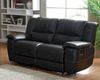 Double Glider Reclining Loveseat Cantrell by Homelegance EL-9778BLK-2
