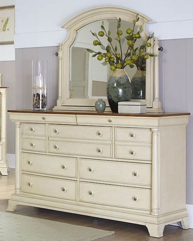 Homelegance Dresser and Swivel Mirror Inglewood EL1402W6SW