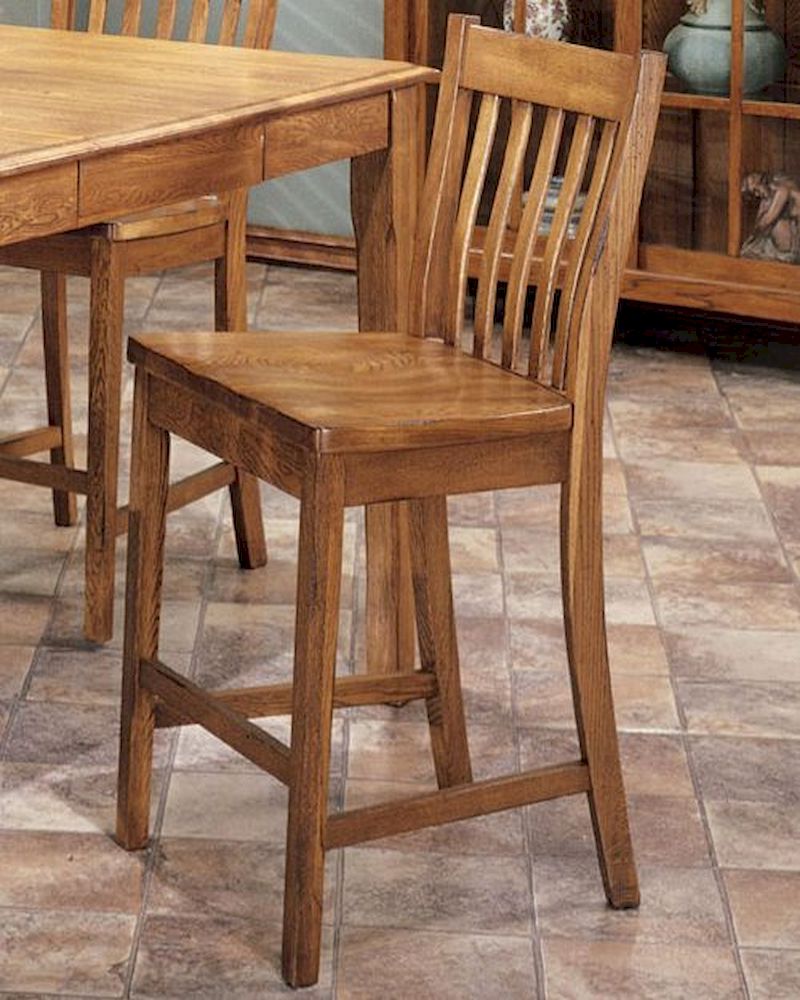 Intercon 30" Slat Back Bar Stool Cambridge INCBBSN73530 (Set of 2)