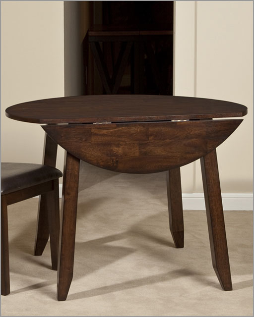 Intercon Solid Mango Wood Drop Leaf Dining Table Kona INKA4242DTAB