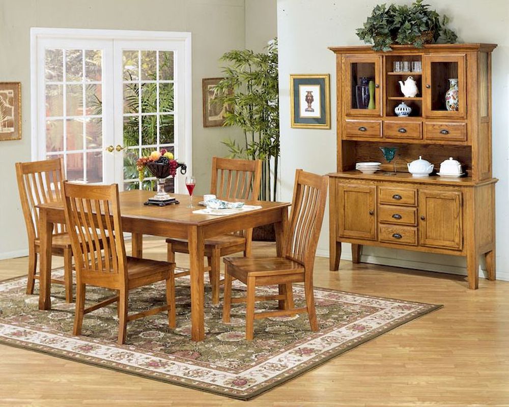 Intercon Solid Oak Dining Set Cambridge INCB4278SET