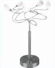 Lite Source 5 Lite Table Lamp PS w/ Crackled Frost Glass LS-2588PS-FRO Lite Source 5 Lite Table Lamp PS w/ Crackled Frost Glass LS-2588PS-FRO