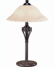 Lite Source Antique Rush with Scavo Glass Shade Table Lamp LS-3357H Lite Source Antique Rush with Scavo Glass Shade Table Lamp LS-3357H