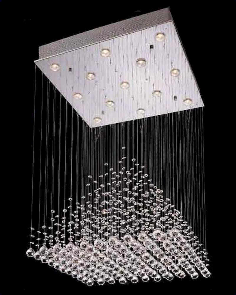 Lite Source Crystal Ceiling Lamp with Egypt Crystals LS19580