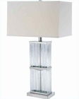 Lite Source in Chrome Kaveri Table Lamp LS-21588C-WHT Lite Source in Chrome Kaveri Table Lamp LS-21588C-WHT