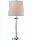 Lite Source in Chrome Linen Fabric Shade Dolce Table Lamp LS-21823 Lite Source in Chrome Linen Fabric Shade Dolce Table Lamp LS-21823