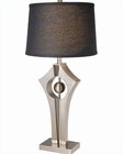 Lite Source in PS Black Fabric Shade Harold Table Lamp LS-21928PS-BLK Lite Source in PS Black Fabric Shade Harold Table Lamp LS-21928PS-BLK
