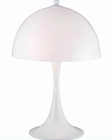 PS White Acrylic Shade Spiral Fluor Pliant table lamp LS-2902WHT-WHT PS White Acrylic Shade Spiral Fluor Pliant table lamp LS-2902WHT-WHT