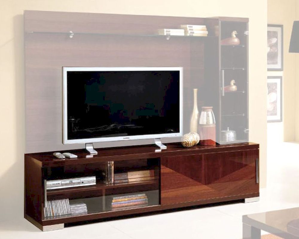 Modern Italian TV Stand in Walnut Finish 33E12