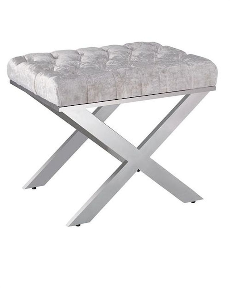 Modern Stainless Steel Vanity Stool 44B201VS