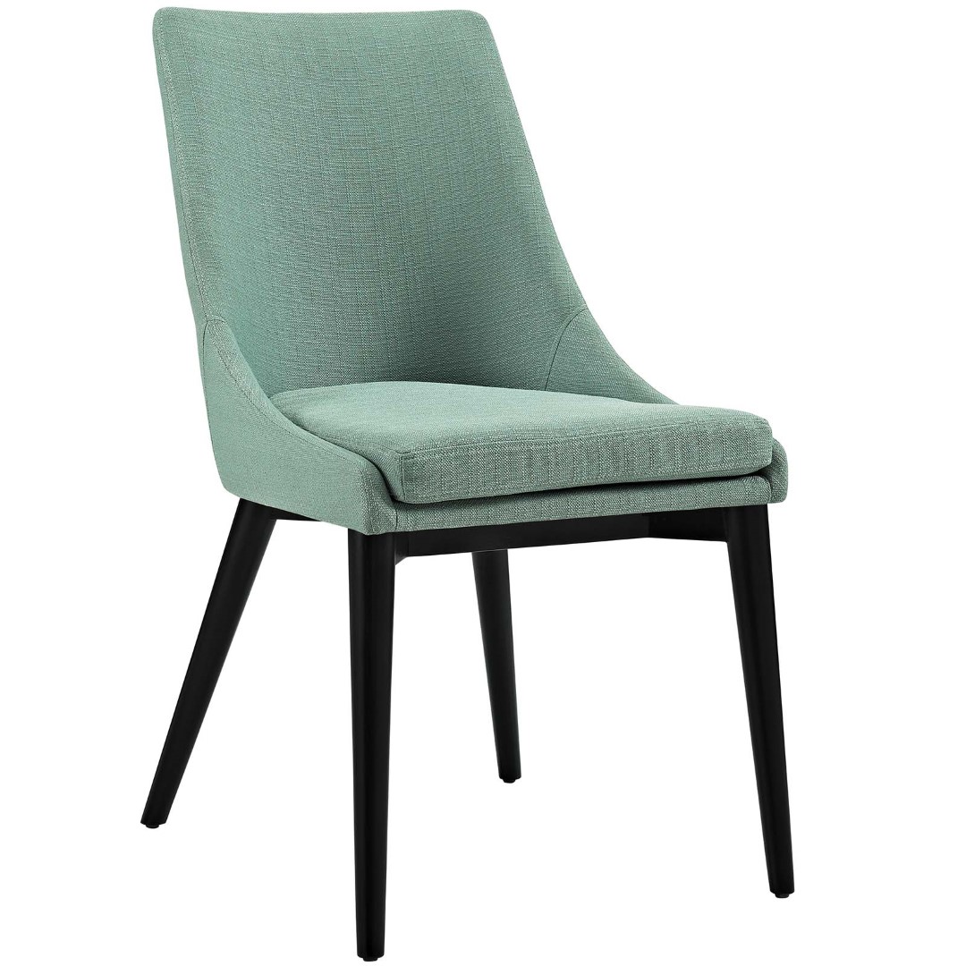 Modway Viscount Upholstered Fabric Dining Side Chair in Laguna MYEEI