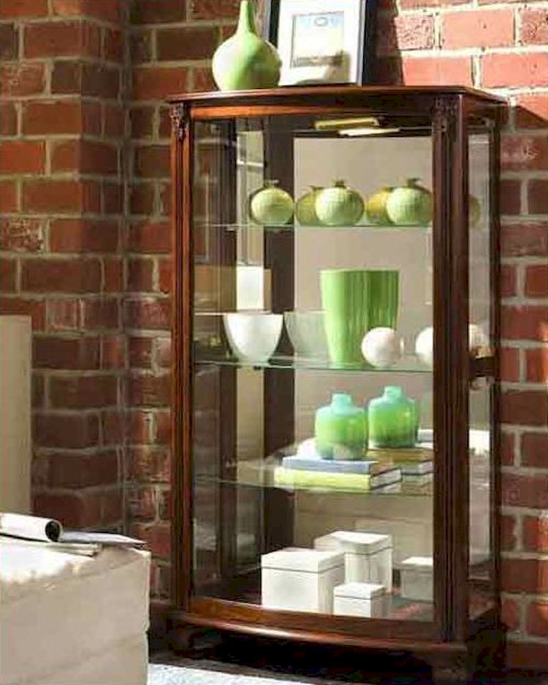 Pulaski Mantel Glass Shelves Curio PF20878